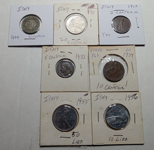 Italia lotto monete - italia., 7