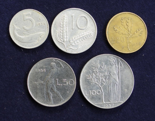 Lotto monete 1954 1958 - 5,