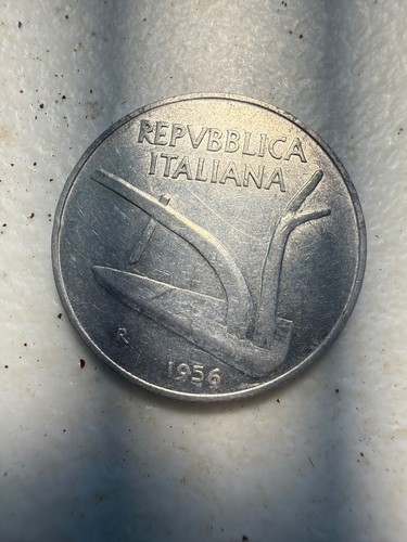 Moneta lire 1956 della - 10,