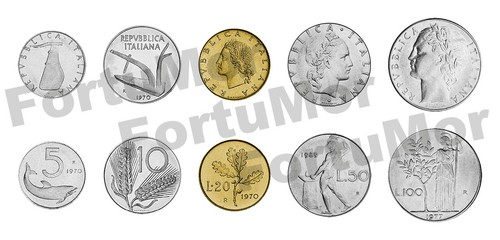 Italia unc set - italia,, 5