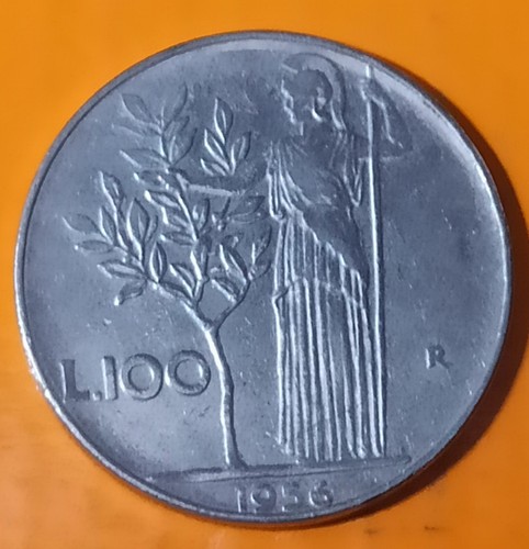 100 lire 1956 repubblica - lire,