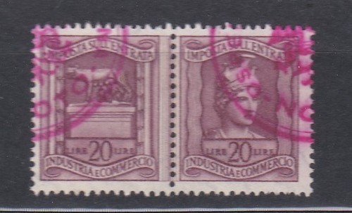 Italia 1956 marca da bollo - italia,