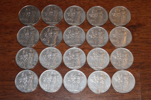 1956 1982 italia 100 lire - italia,