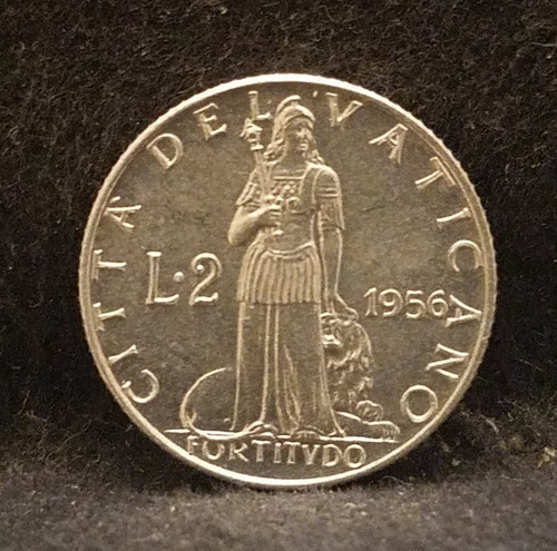 1956 vaticano lire papa pio - vaticano,